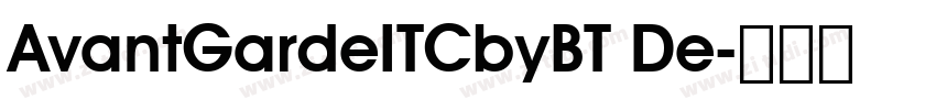 AvantGardeITCbyBT De字体转换